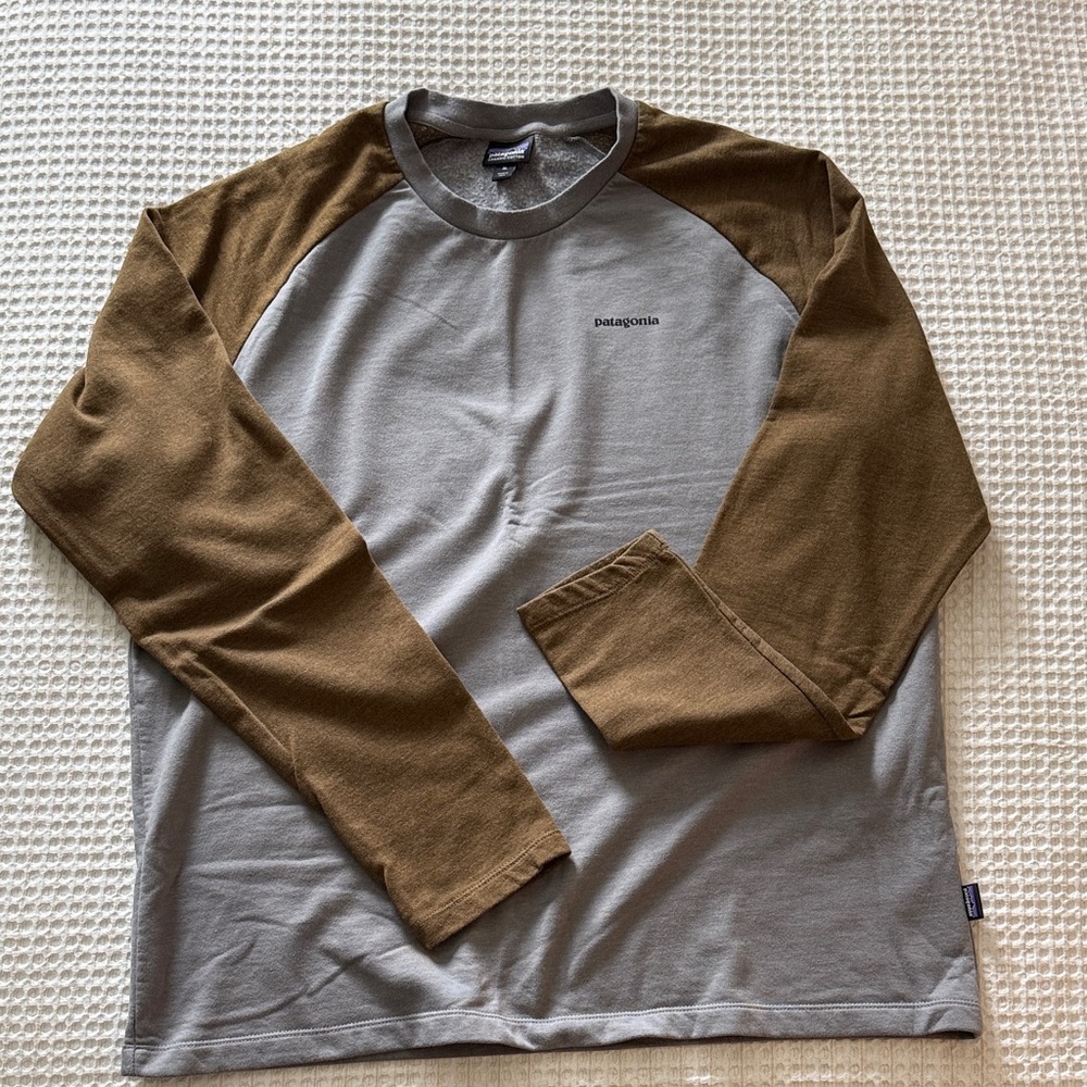 Patagonia Men's Long Sleeve Shirt in Gray and Brown